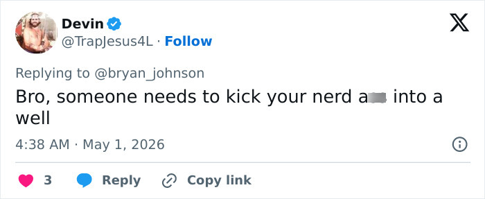 "1% superior": Biohacker Bryan Johnson faz comentários ousados ​​sobre as partes íntimas da namorada