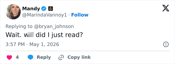 "1% superior": Biohacker Bryan Johnson faz comentários ousados ​​sobre as partes íntimas da namorada