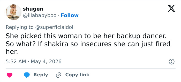 Shakira's Backup Dancer Reportedly Causing Tension Behind The Scenes With Her "Exceptional Beauty"