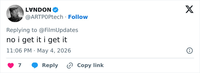 A tweet by @ARTP0Ptech reading no i get it i get it, possibly related to the Heidi Klum Met Gala outfit.