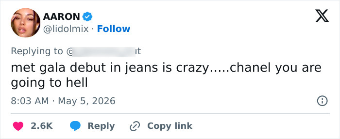 Modelo aparece no MET Gala em 'jeans' e fãs loucos, mas a reviravolta na história muda tudo