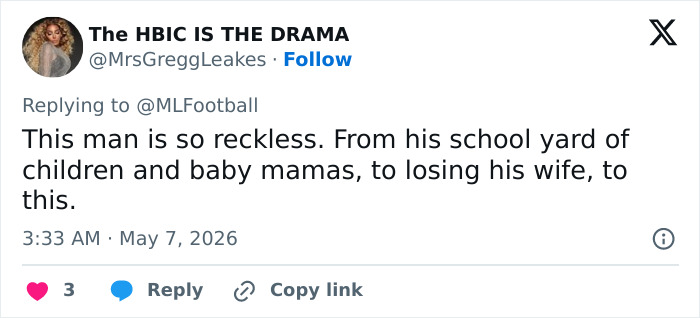 6'1" Artista adulto de 250 libras afirma que jogador da NFL quebrou a perna depois que ela "Humilhado" Ele durante a aula de futebol