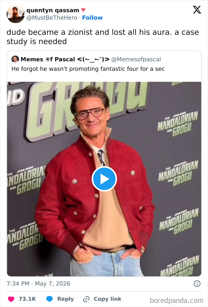 &ldquo;Lost All His Aura&rdquo;: Fans Roast Pedro Pascal Over Strange Slip-Up At New &lsquo;Star Wars&rsquo; Movie Event