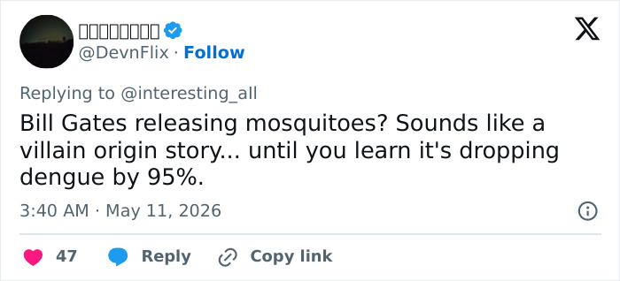 "Villain Origin Story": Bill Gates' 'Mutant' Mosquito Factory Goes Viral After People Learn What It's For