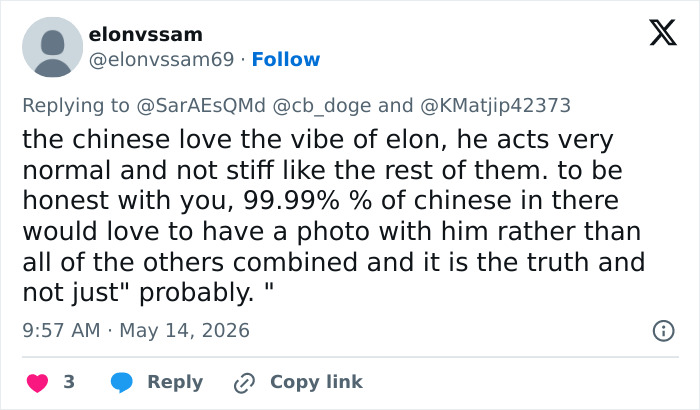 Elon Musk se torna uma sensação viral na China depois de ser flagrado fazendo movimentos idiotas durante uma viagem de estado Elon Musk se torna uma sensação viral na China depois de ser flagrado fazendo movimentos idiotas durante uma viagem de estado