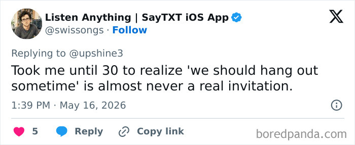 Realization that hangout invitations are often not real