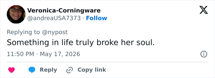 Tweet expressing sadness over Britney Spears' broken soul