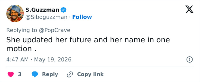 Tweet afirmando que Zahara Jolie atualizou seu futuro e nome em um movimento Tweet afirmando que Zahara Jolie atualizou seu futuro e nome em um movimento