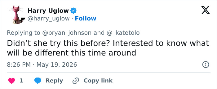 Tweet asking about differences in repeat extreme human experiment for women