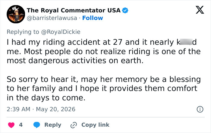 Riding accident highlights dangers faced by horse show female soldier Riding accident highlights dangers faced by horse show female soldier