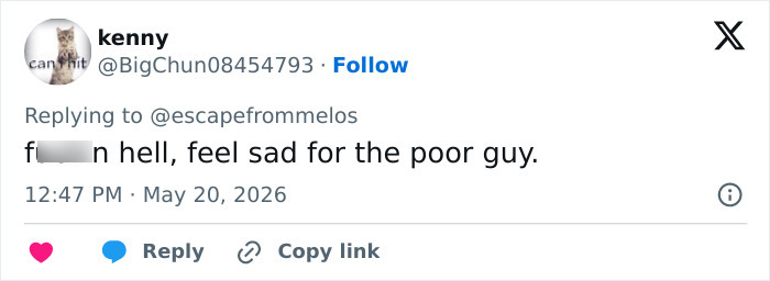 Sympathetic social media reply about a sad situation Sympathetic social media reply about a sad situation