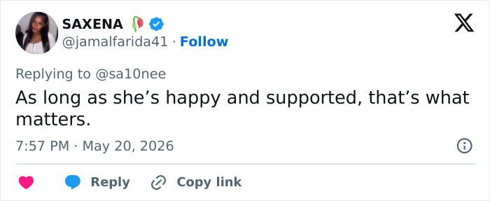 Tweet supporting happiness and support in North West dilemma Tweet supporting happiness and support in North West dilemma