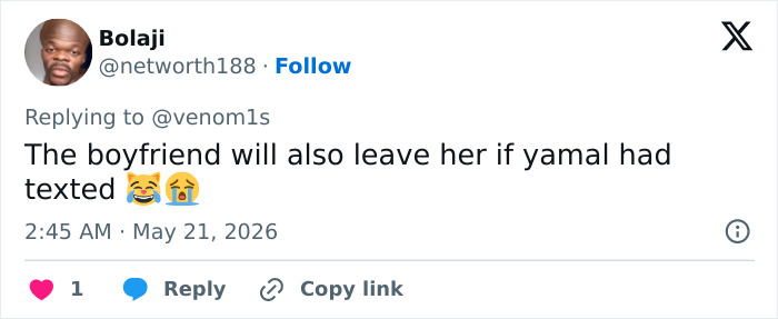 Tweet about boyfriend possibly leaving influencer if contacted by pro athlete Tweet about boyfriend possibly leaving influencer if contacted by pro athlete