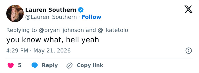 Tweet expressing strong agreement with human experiment discussion