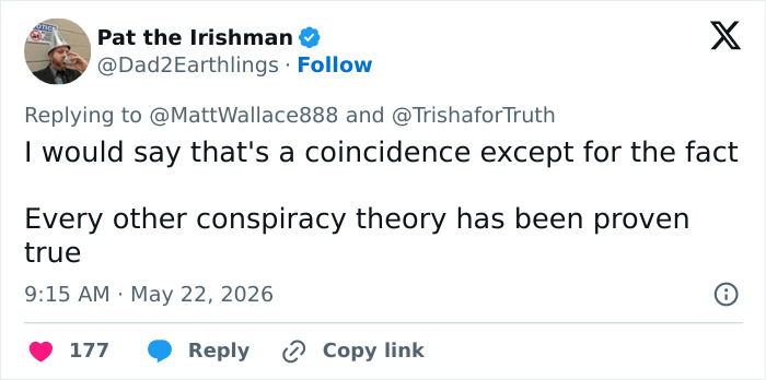 Tweet stating coincidence unlikely as every conspiracy theory linked to Kyle Busch proved true Tweet stating coincidence unlikely as every conspiracy theory linked to Kyle Busch proved true