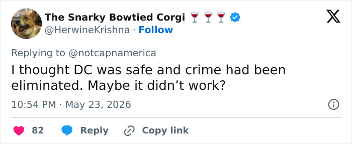 Opinion questioning crime elimination in DC after violent incident