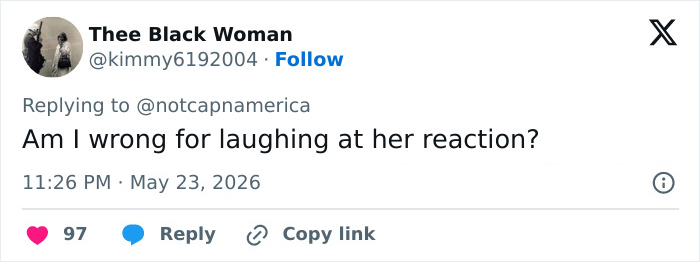 Twitter user laughing at reporter's reaction to violent incident during live broadcast