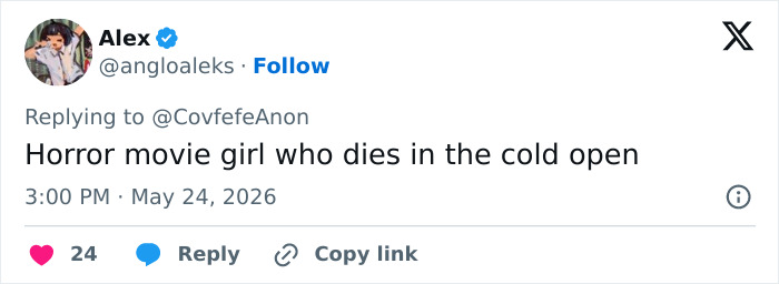 Twitter user compares reporter's reaction to a horror movie character in live incident