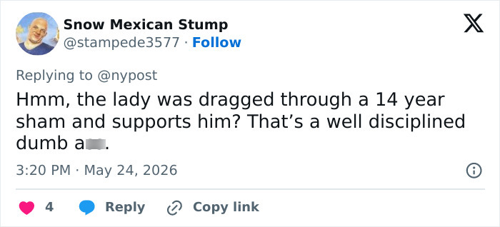 Twitter comment questions 14-year marriage support for rockstar coming out Twitter comment questions 14-year marriage support for rockstar coming out