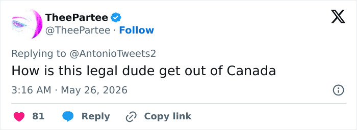 Tweet questioning legality of man’s detainment in medically kidnapped case in Canada