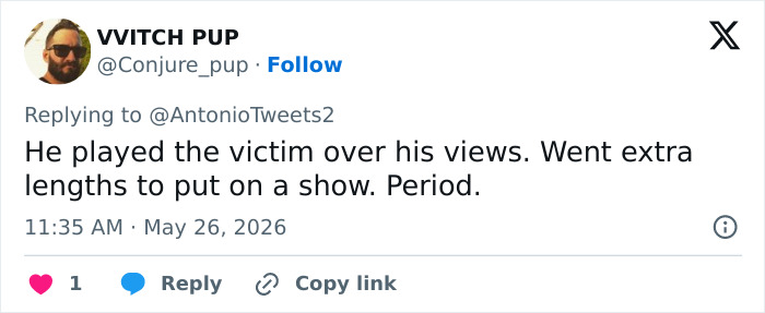 Tweet claiming victim played over his views in medical kidnapping debate