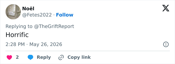 Tweet describing the incident in France as horrific in chilling discovery