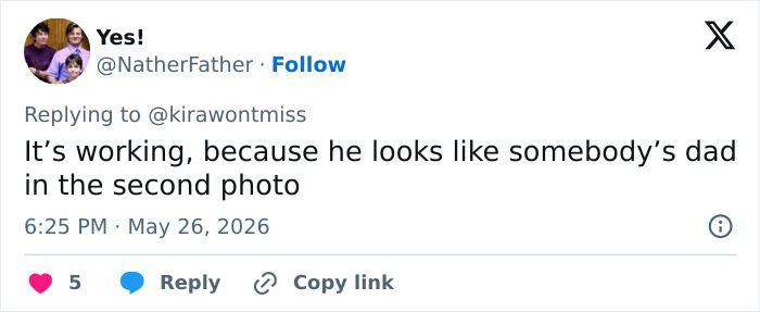 Comment about looksmaxxing influencer Clavicular resembling a father in photo Comment about looksmaxxing influencer Clavicular resembling a father in photo