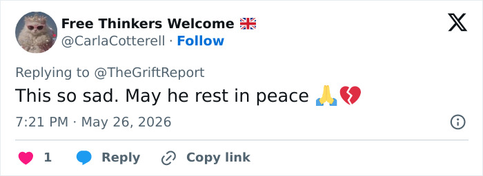 Tweet expressing sadness and rest in peace for boy in France chilling discovery