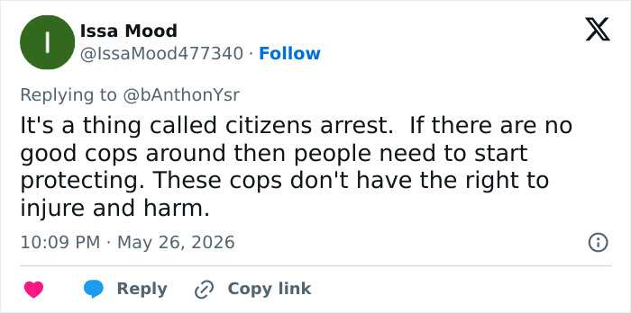 Tweet about citizens arrest and police misconduct in female cop beating high school boy Tweet about citizens arrest and police misconduct in female cop beating high school boy