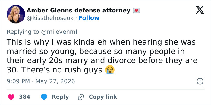 Tweet commenting on Millie Bobby Brown marrying young and common early divorces Tweet commenting on Millie Bobby Brown marrying young and common early divorces