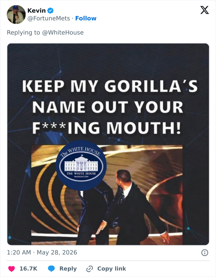 Meme demanding White House keep gorilla Harambe's name out of their mouth during anniversary frenzy