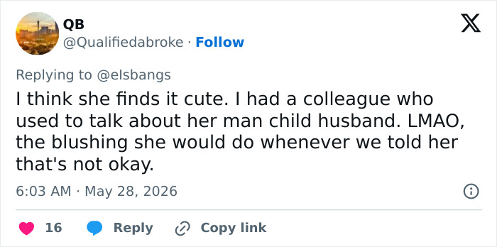 Tweet discussing manchild accusations in Millie Bobby Brown and Jake Bongiovi travel habits Tweet discussing manchild accusations in Millie Bobby Brown and Jake Bongiovi travel habits