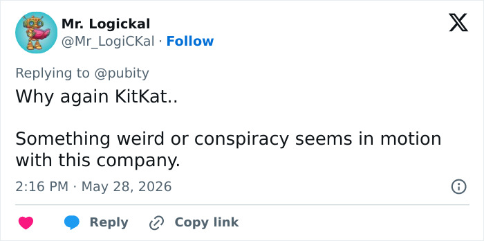 KitKat Issues Hilarious Response As Truck Carrying 11K Pounds Of Chocolate Crashes 2 Months After Famous Heist KitKat Issues Hilarious Response As Truck Carrying 11K Pounds Of Chocolate Crashes 2 Months After Famous Heist
