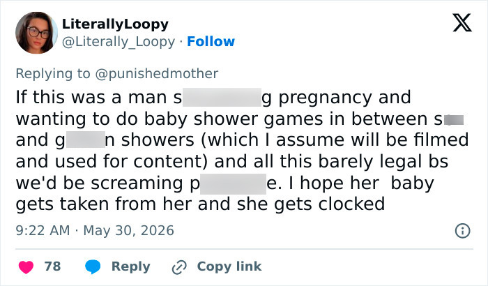 Tweet criticizing baby shower plans during pregnancy controversy