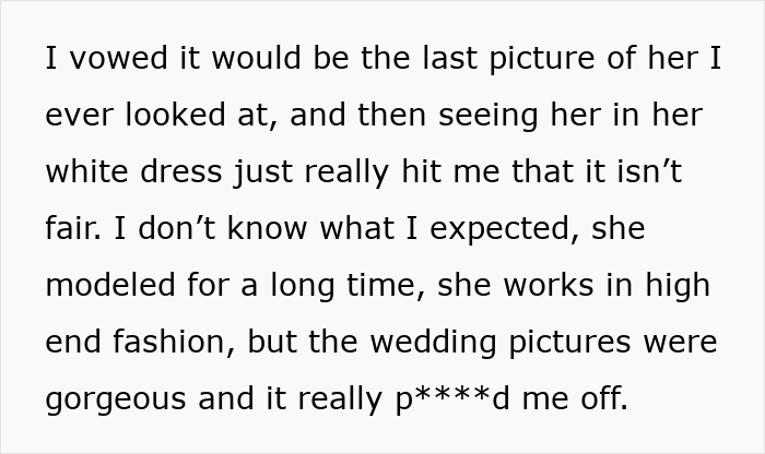 Text about unfair wedding dress and high end fashion wedding pictures