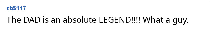 Comment calling dad a legend for rescuing calf