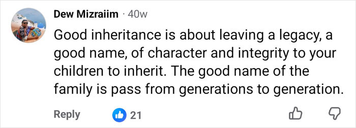 Comment on Dave Ramsey inheritance advice emphasizing legacy and character for children to inherit Comment on Dave Ramsey inheritance advice emphasizing legacy and character for children to inherit