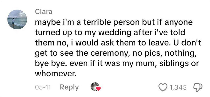 A social media comment expresses a strong reaction to a MIL wearing an inappropriate dress at a wedding. A social media comment expresses a strong reaction to a MIL wearing an inappropriate dress at a wedding.