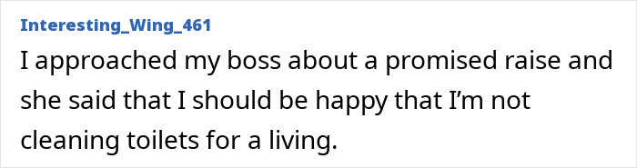 Boss responds to raise request by saying employee should be grateful for their job