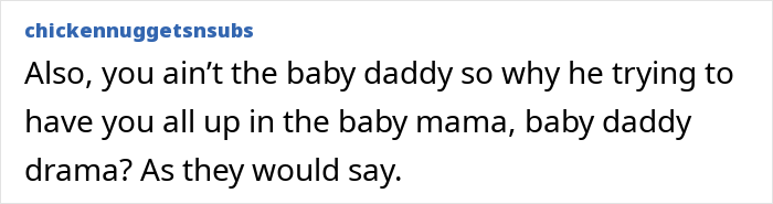 Comment on baby daddy and baby mama drama in kids custody issue