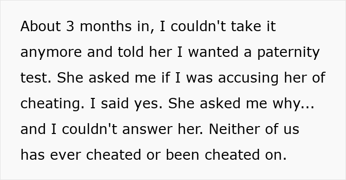 Husband explains asking for paternity test despite mutual trust in marriage Husband explains asking for paternity test despite mutual trust in marriage