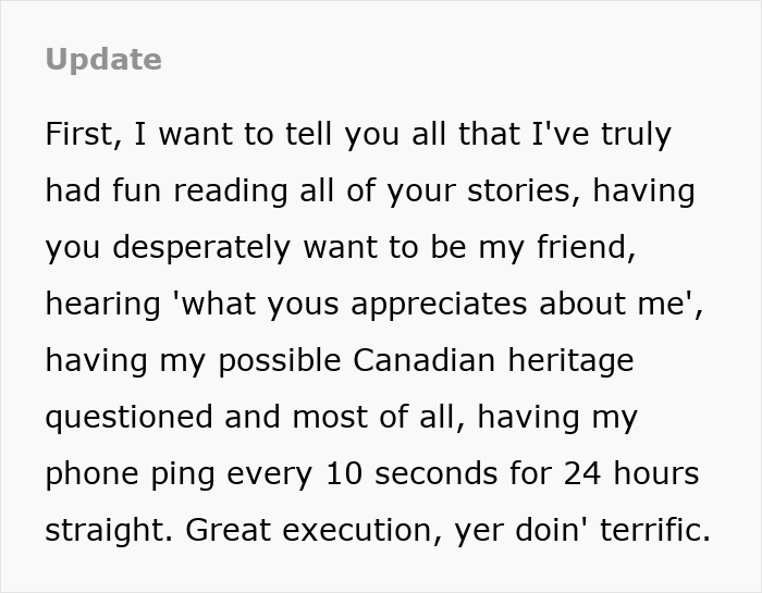 Funny update about a neighbor running, feeling like a stalker, and enjoying Reddit stories. Funny update about a neighbor running, feeling like a stalker, and enjoying Reddit stories.