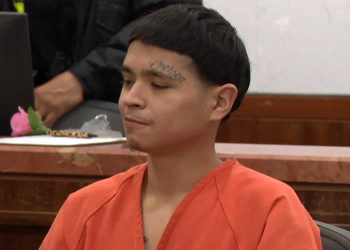 Man in orange prison jumpsuit in courtroom over mechanic's d***h case Man in orange prison jumpsuit in courtroom over mechanic's d***h case