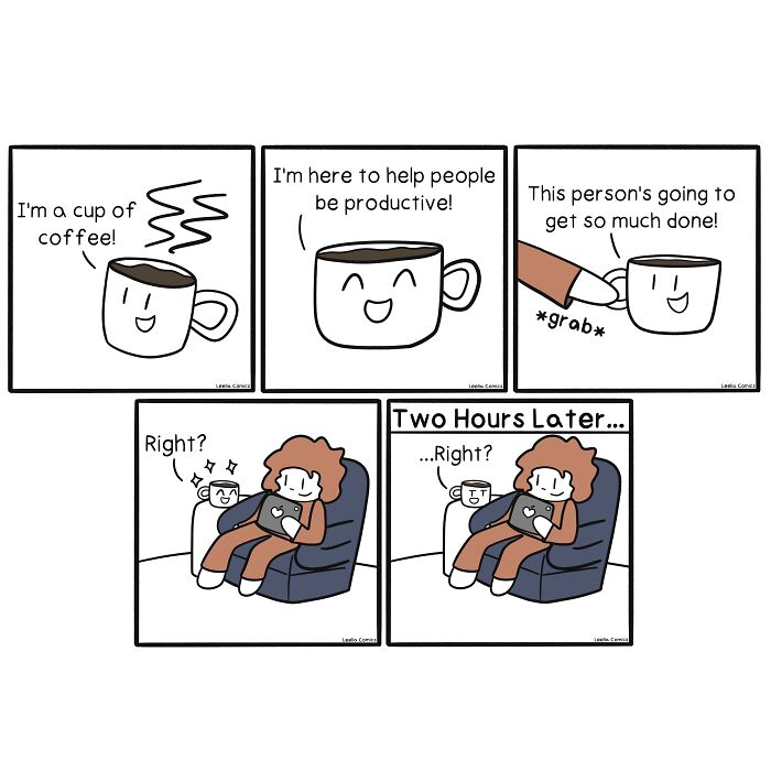 30 Cute And Snarky Comics About Everyday Life By Leelia Comics(New Pics)