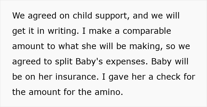 Discussion about child support and splitting baby's expenses Discussion about child support and splitting baby's expenses