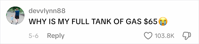 Gen Z shocked by $65 gas tank price Gen Z shocked by $65 gas tank price