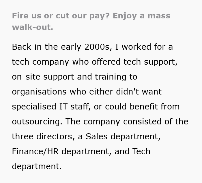 Tech Team Finds Secret Restructure Plan, What They Do Next Shuts The Company Down Tech Team Finds Secret Restructure Plan, What They Do Next Shuts The Company Down