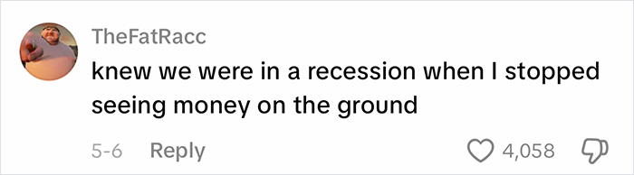Gen Z noticing recession by no money found on ground Gen Z noticing recession by no money found on ground