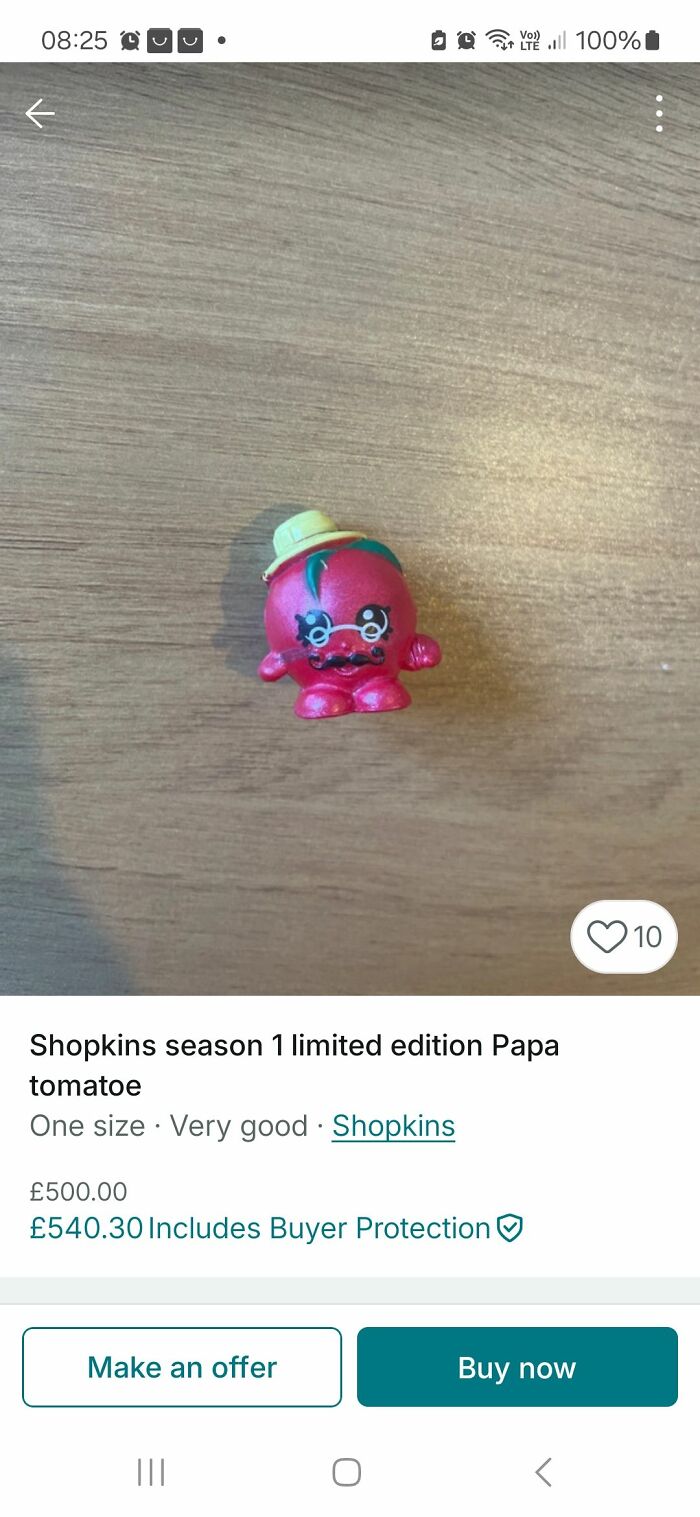 Shopkins season 1 limited edition Papa tomato figure listed on Vinted