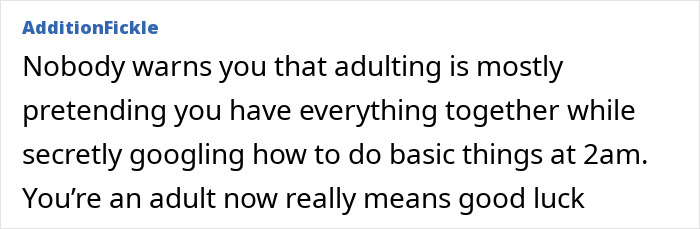 Adult problems show adulting involves pretending and googling basic tasks at night